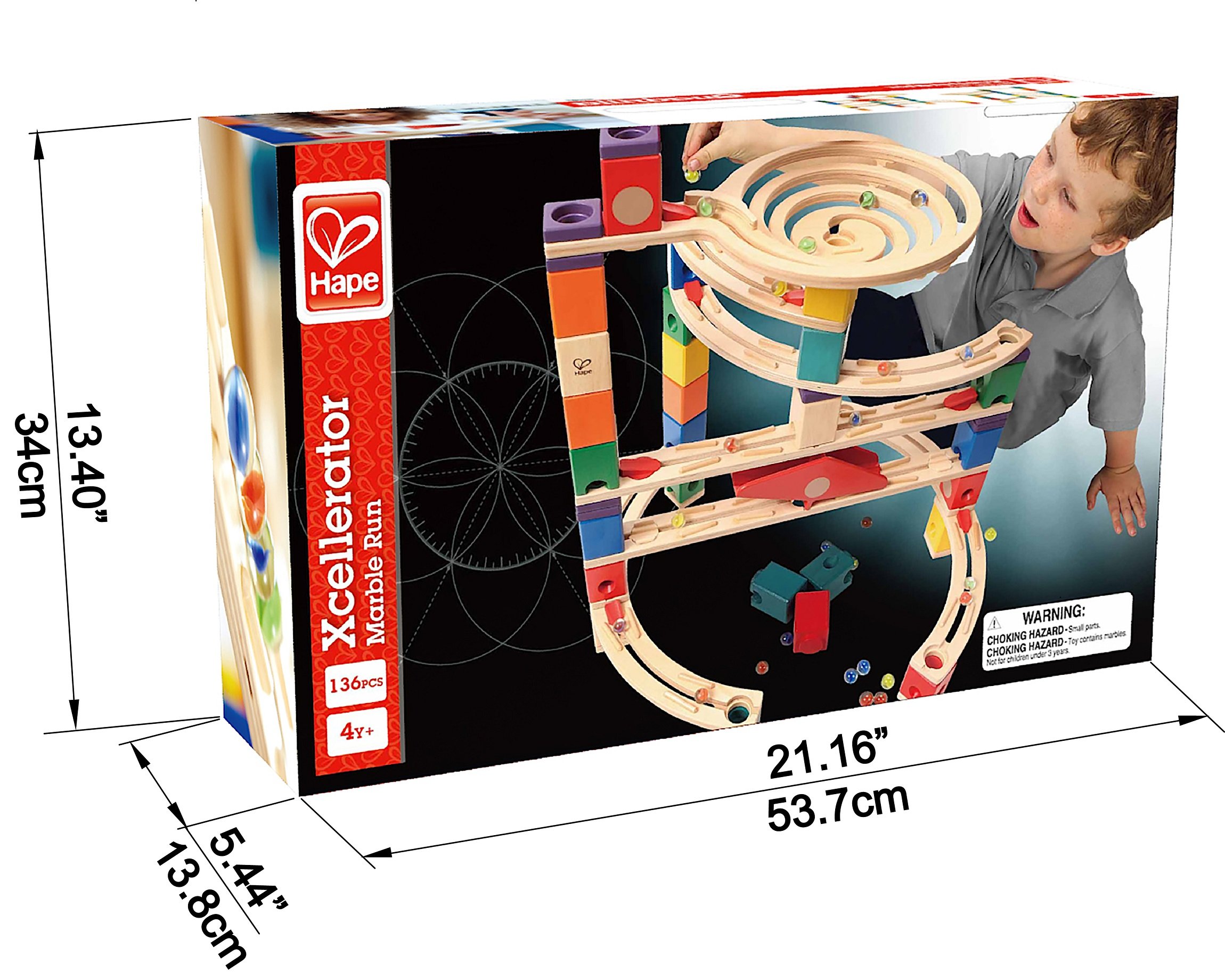 HAPE Quadrilla E6007 Xcellerator pista per biglie in legno
