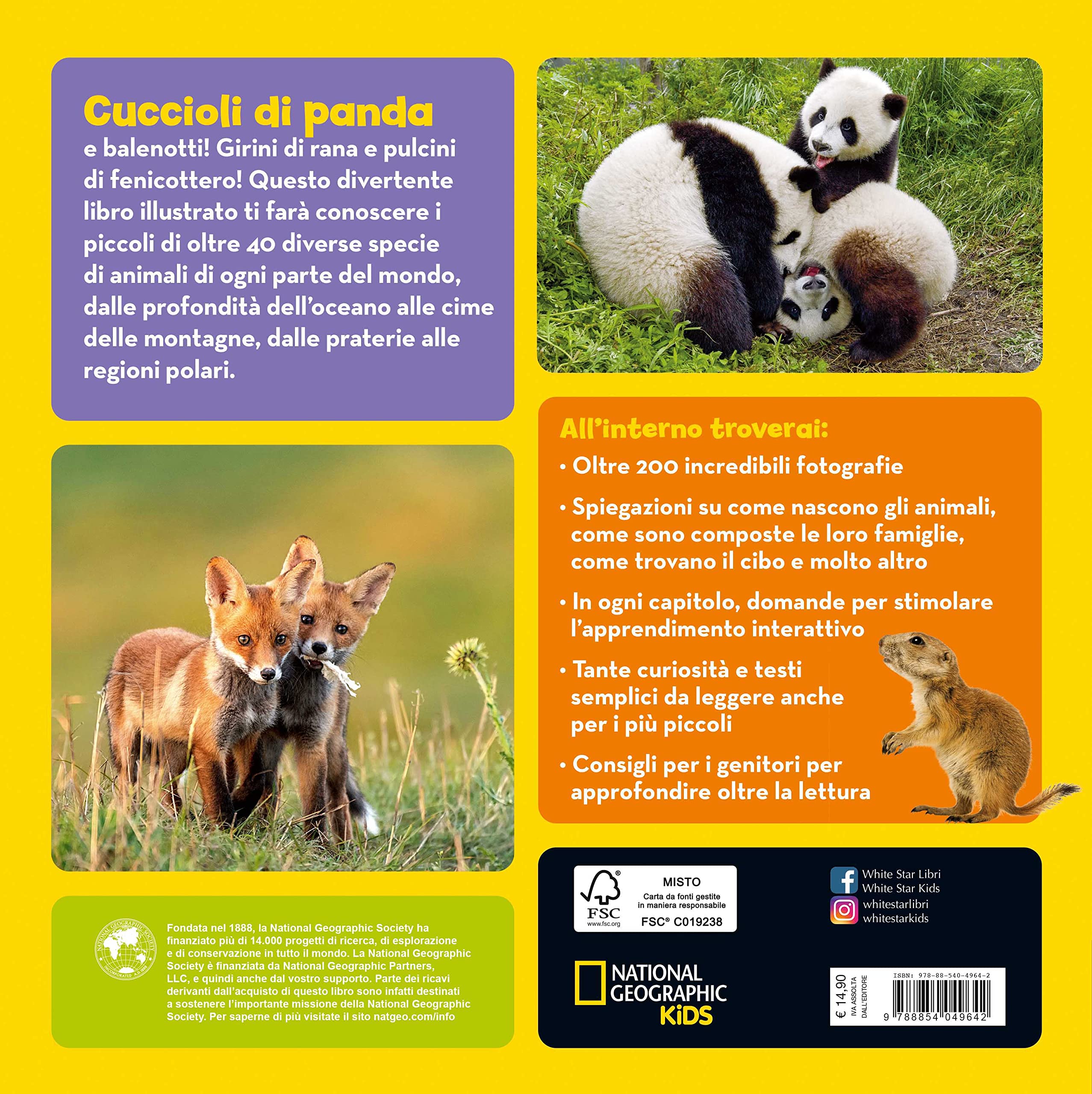 National Geographic Kids – Libri Il primo grande libro dei cuccioli libro a colori