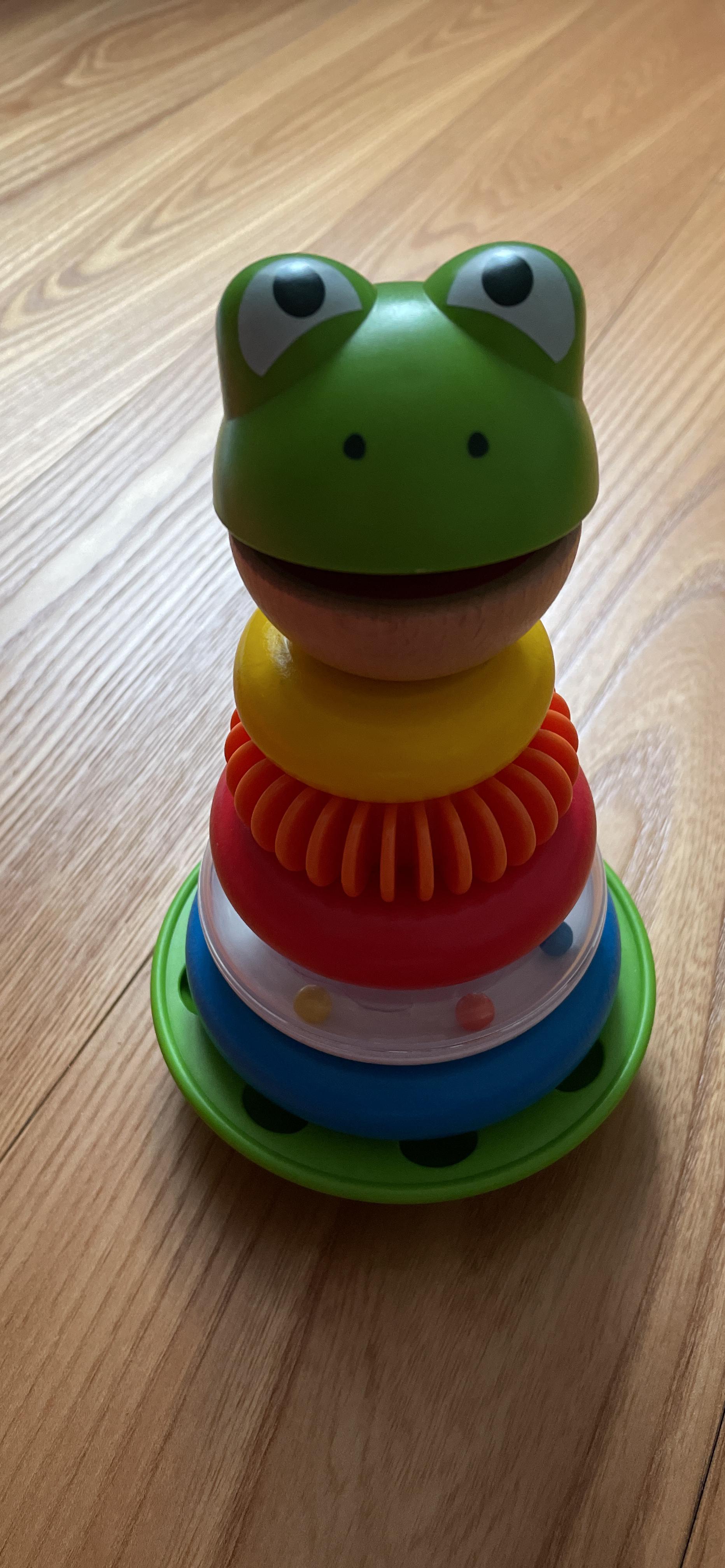 Hape Giocattoli per le abilità motorie Mr. Ranocchio impilabile sonoro