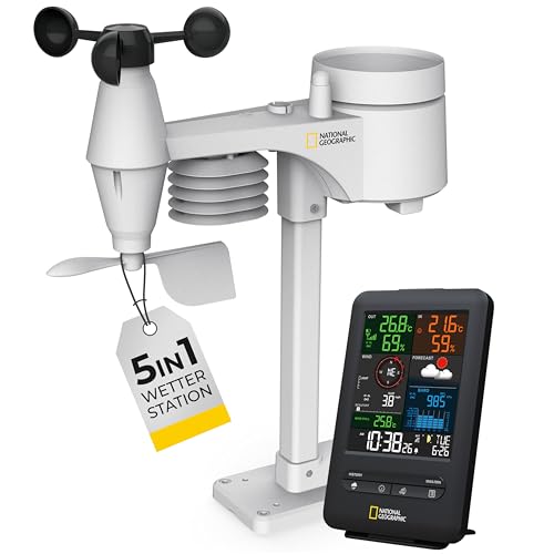 National Geographic Stazioni meteorologiche Station météo sans fil 5-en-1 stazione meteo wireless