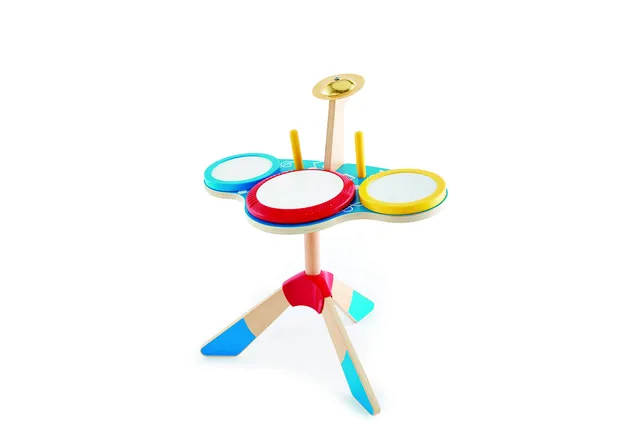 Hape Giochi musicali Set Batteria e Piatti batteria per bambini