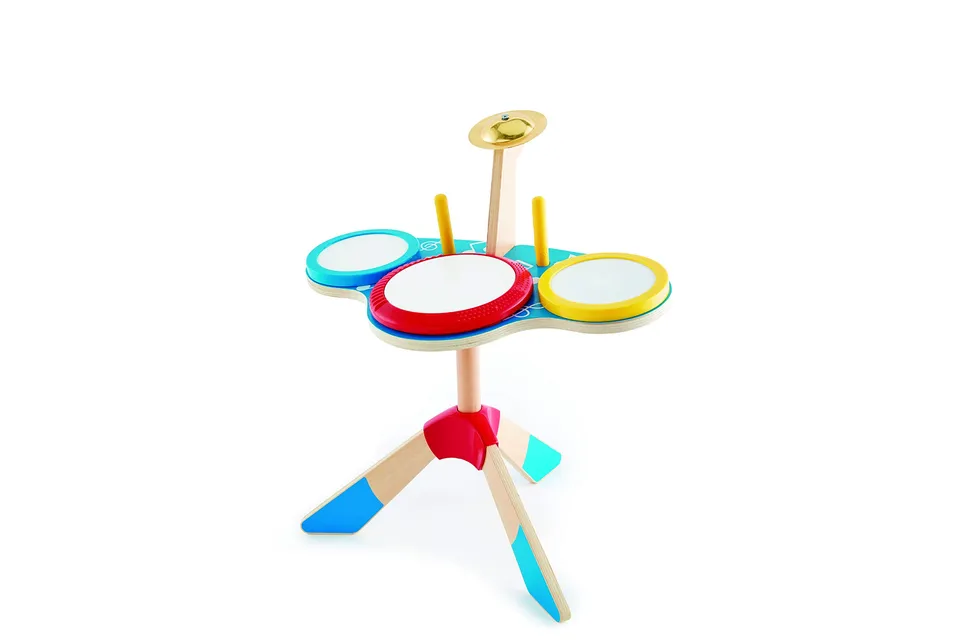 Hape Giochi musicali Set Batteria e Piatti batteria per bambini