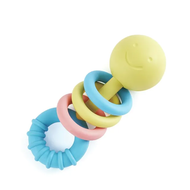 Hape Giocattoli per l'infanzia Sonaglio massaggiagengive con anelli 0+ riso giapponese