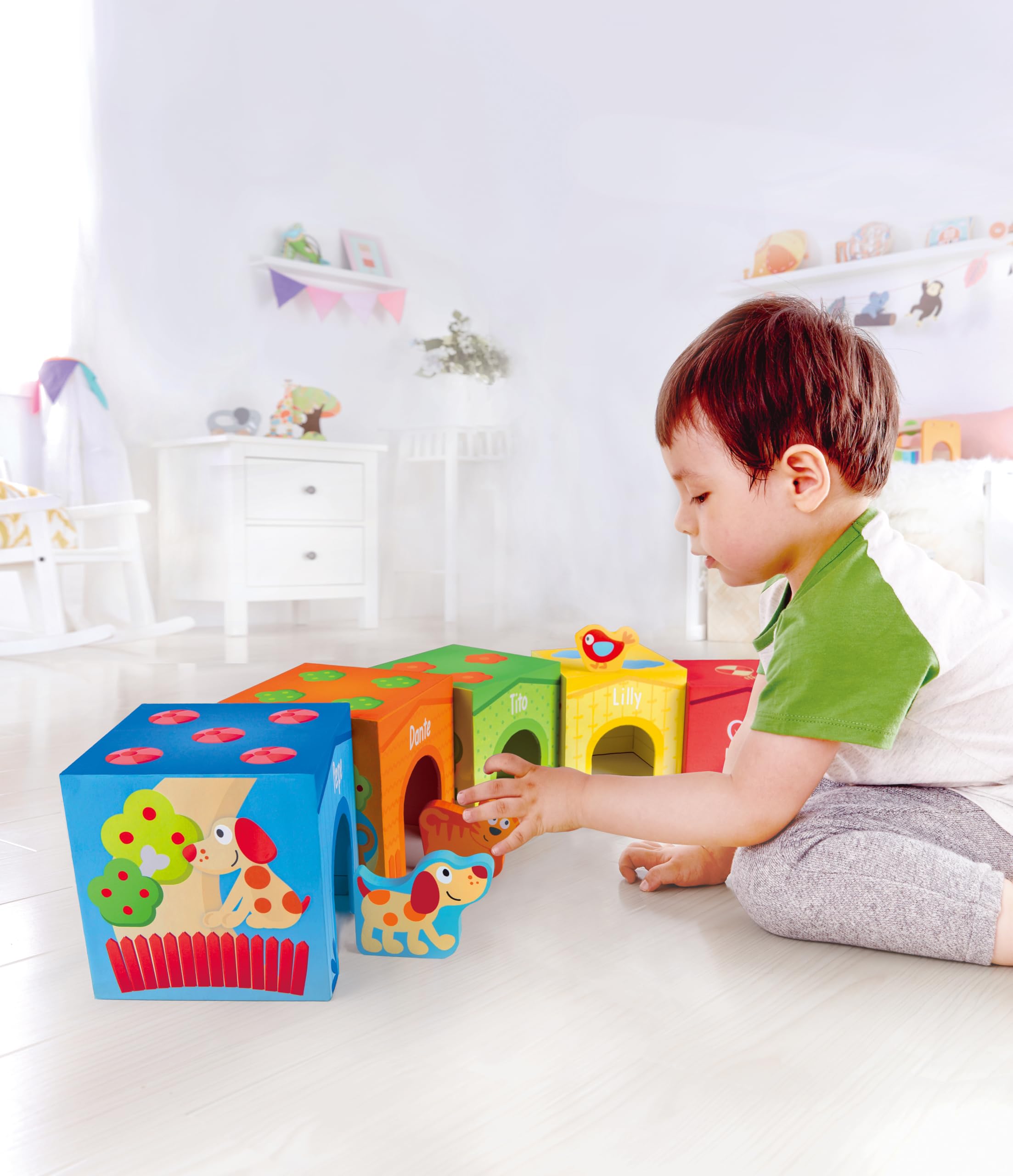Hape Puzzle Puzzle 3 in 1 in legno Pepe e i suoi amici