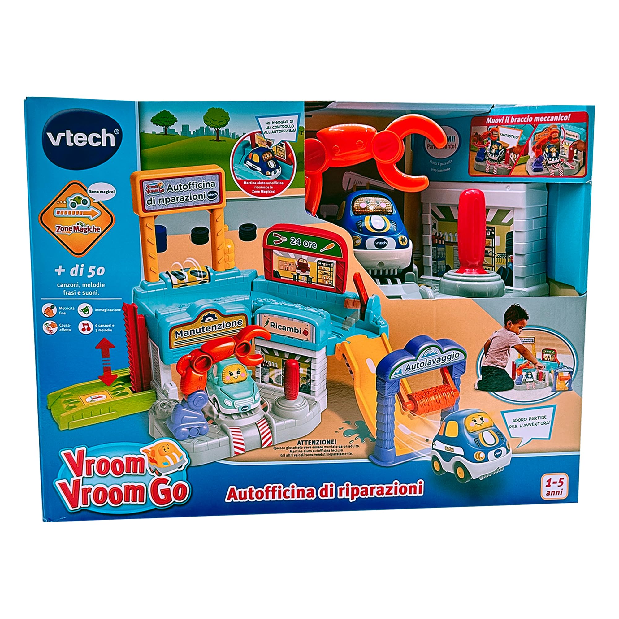 VTech Vroom Vroom Go Autofficina di Riparazioni pista garage