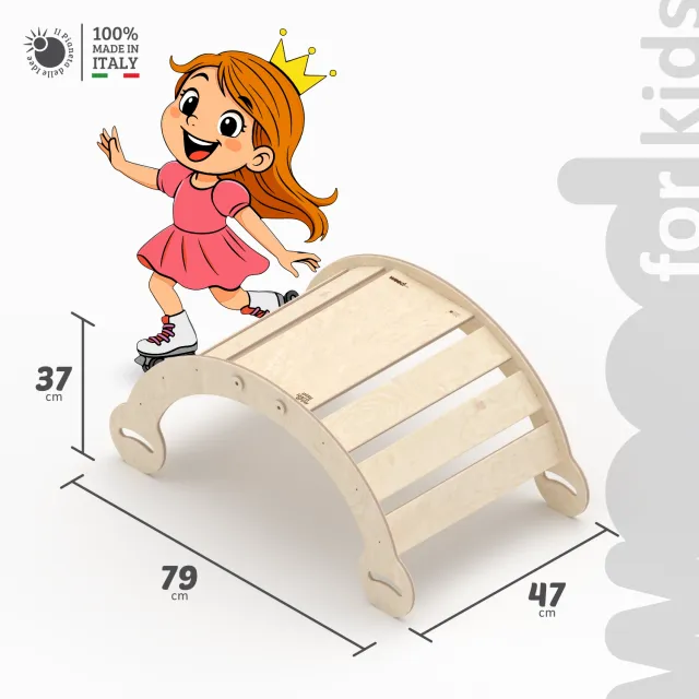 Il Pianeta delle idee Wood for Kids Montessori Arco e dondolo Montessori