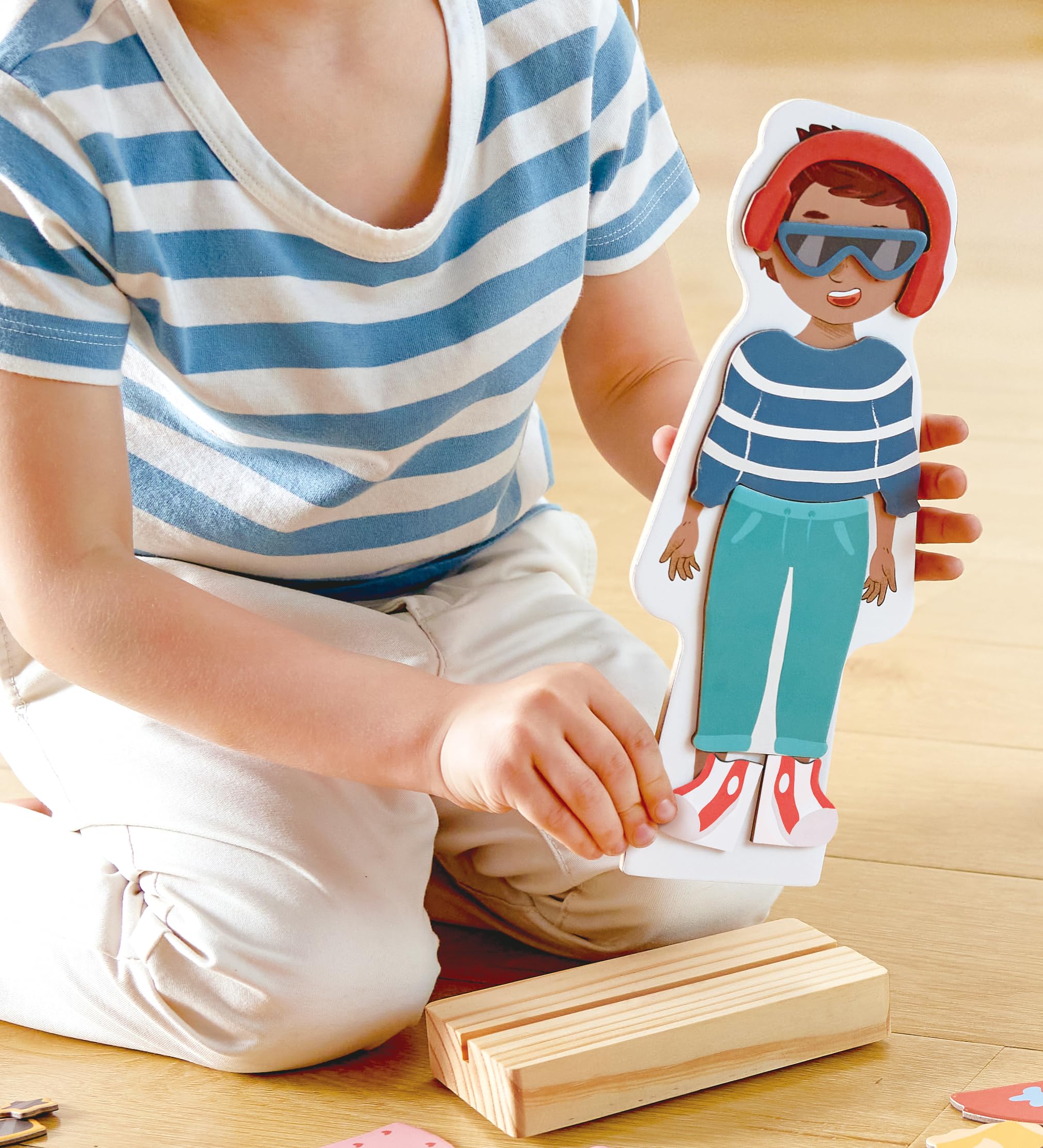 Hape Puzzle Magnetico da Vestire puzzle 62 pezzi moda