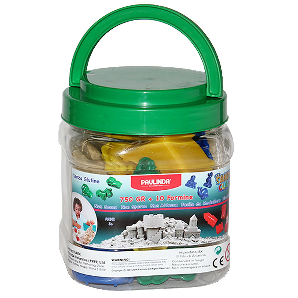 Masterhome Baby Sabbia Magica Cinetica Neutra 750 g con 10 formine