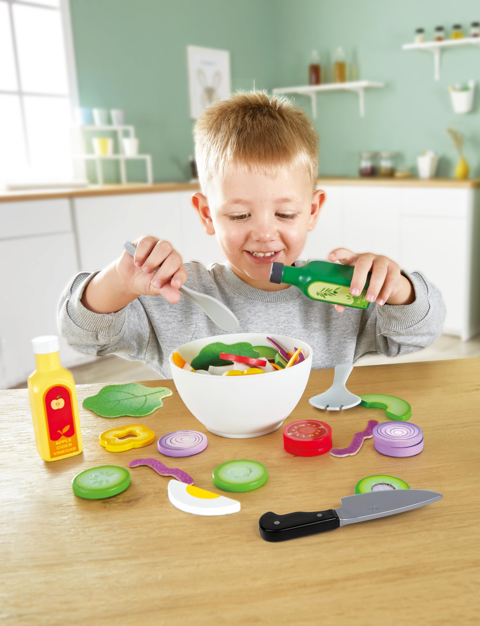 Hape Cucina e accessori Set da gioco insalata salutare in legno