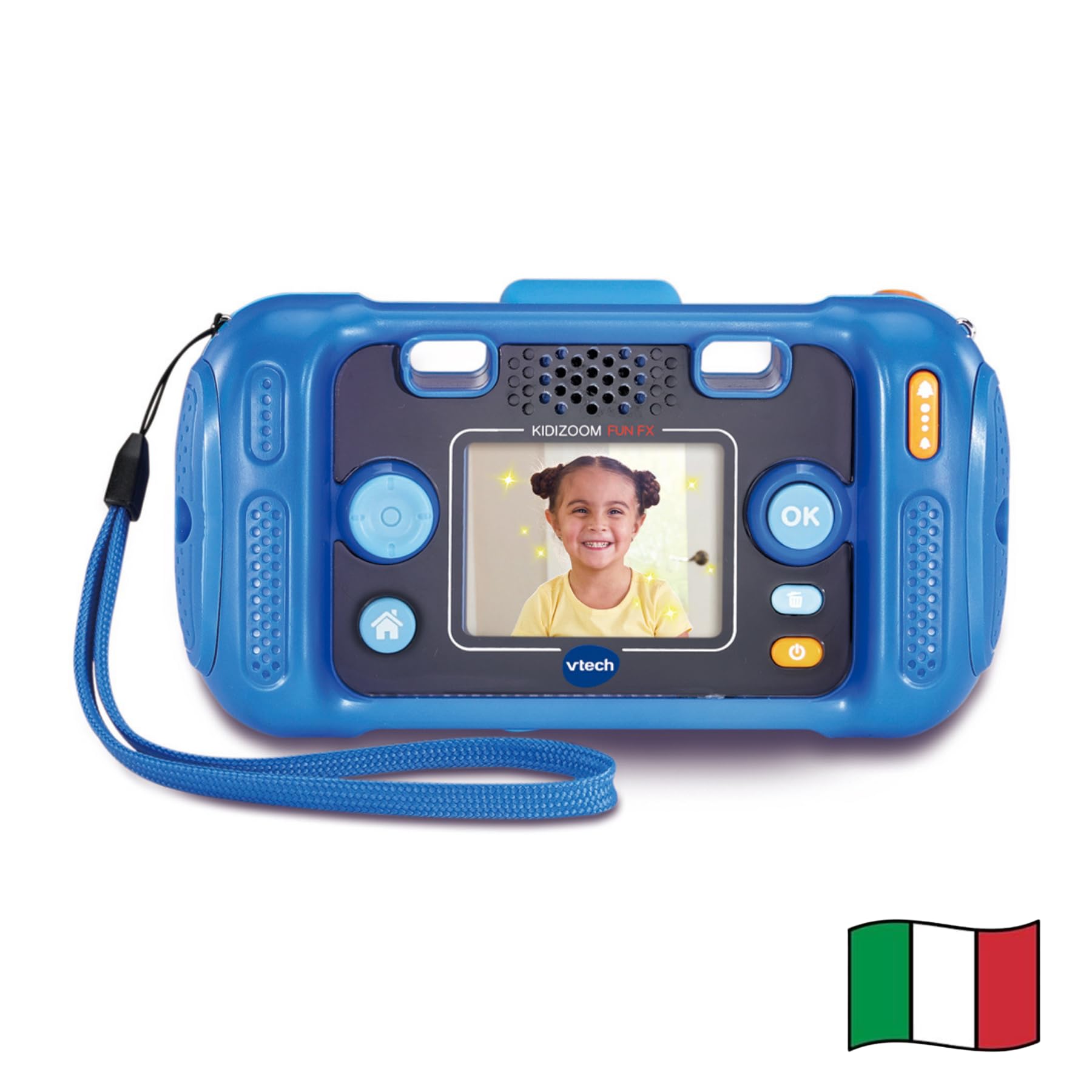 VTech Giocattoli 6 anni e + KidiZoom Fun FX fotocamera blu antiurto