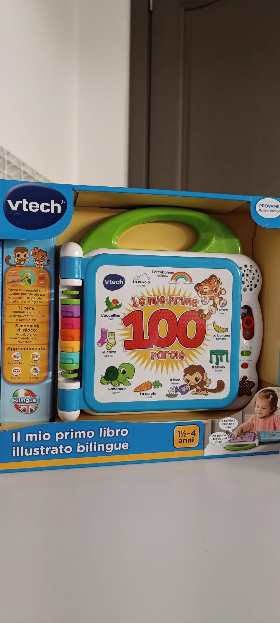 VTech Giocattoli 1-3 anni Il Mio Primo Libro Illustrato 100 Parole libro bilingue