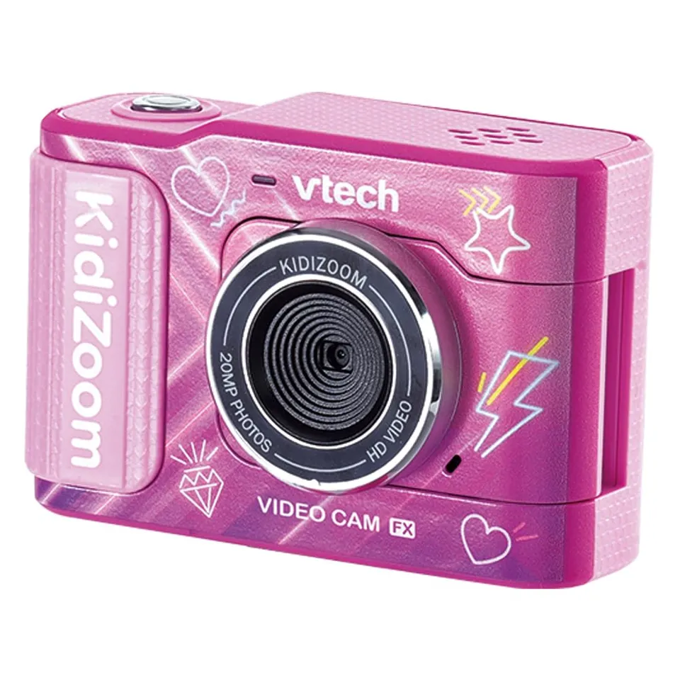 VTech Giocattoli 6 anni e + KidiZoom Video Cam FX videocamera rosa ricaricabile