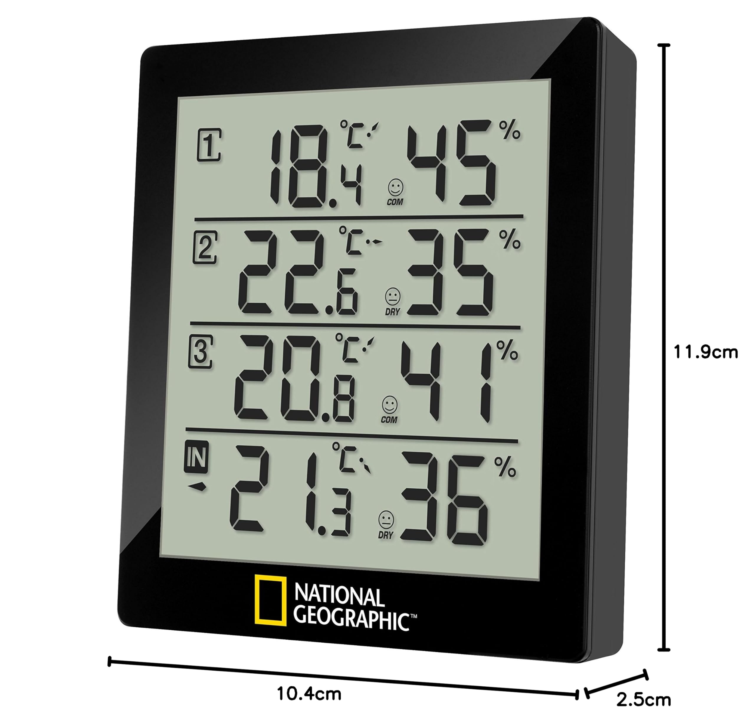 National Geographic Stazioni meteorologiche Stazione meteorologica 4 posizioni termoigrometro