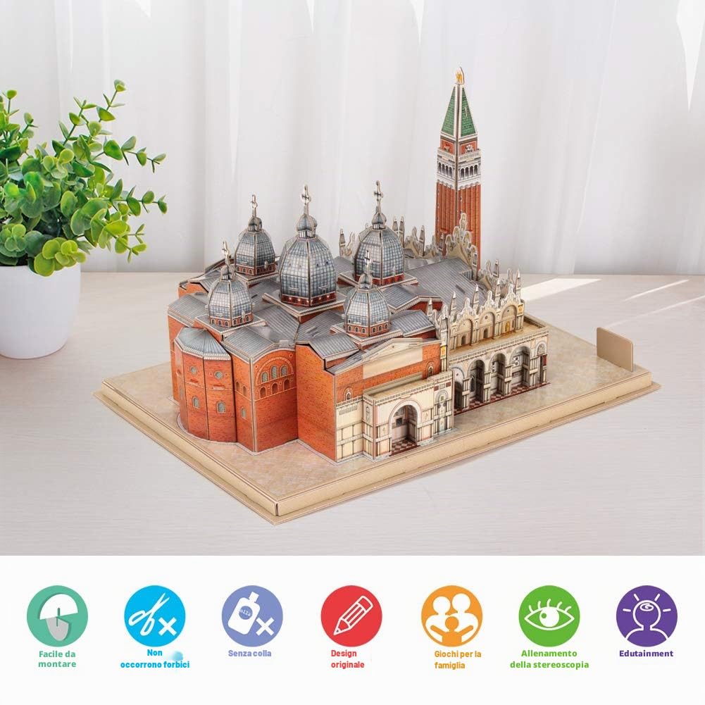 National Geographic Kids – Giochi e puzzle Piazza di San Marco puzzle 3D 107 pezzi