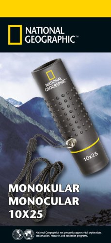 National Geographic Binocoli 9077000 monoculare 10x25 nero ottica rivestita